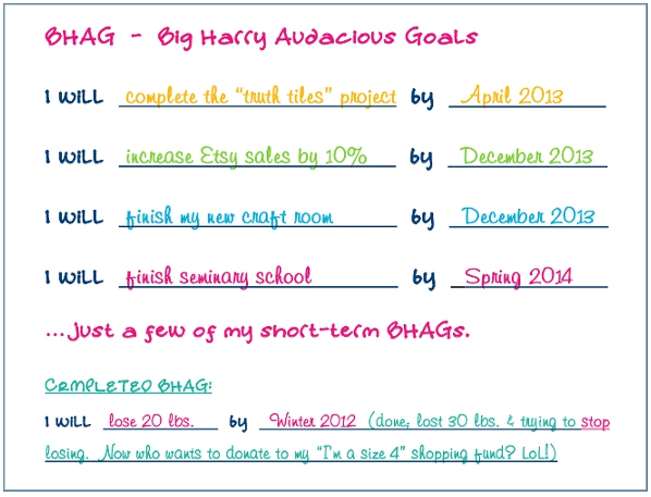 big hairy audacious goal bhag Big hairy audacious goal bhag